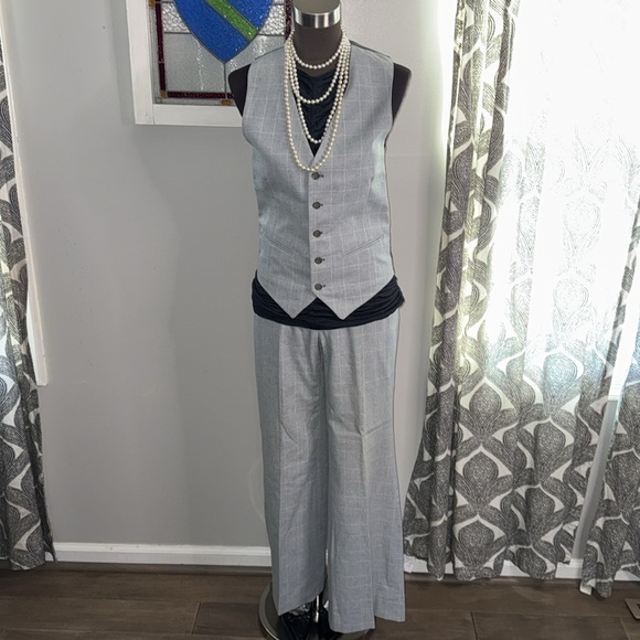 Yves Saint Laurent Vintage 1970’s Flare Trousers & Matching Vest - Picture 3 of 11